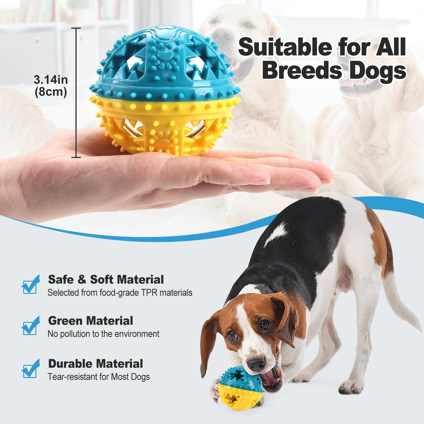Dog Chew Grinding Teeth Sound Ball Toy