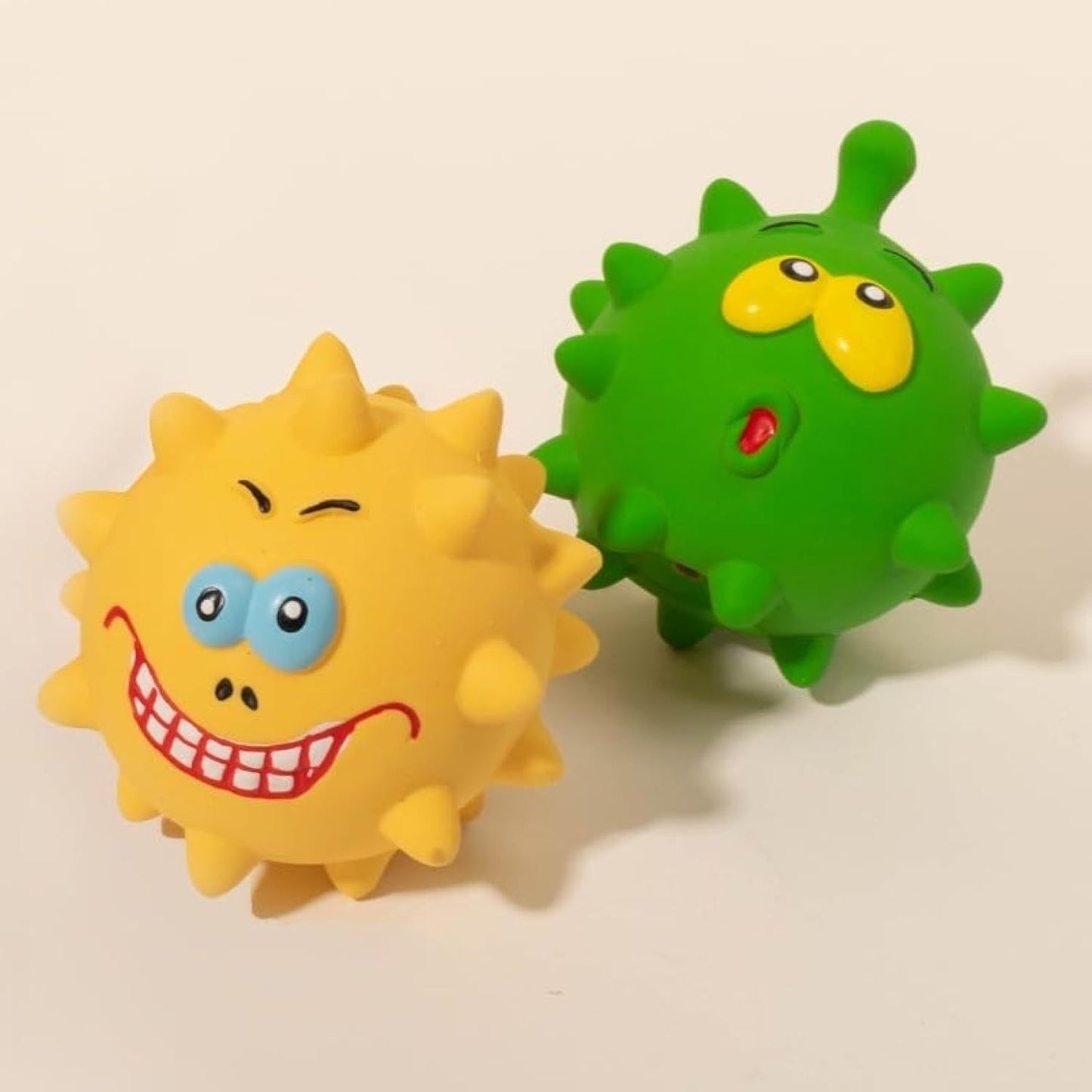 Natural Latex Rubber Squeaky Ball Toy