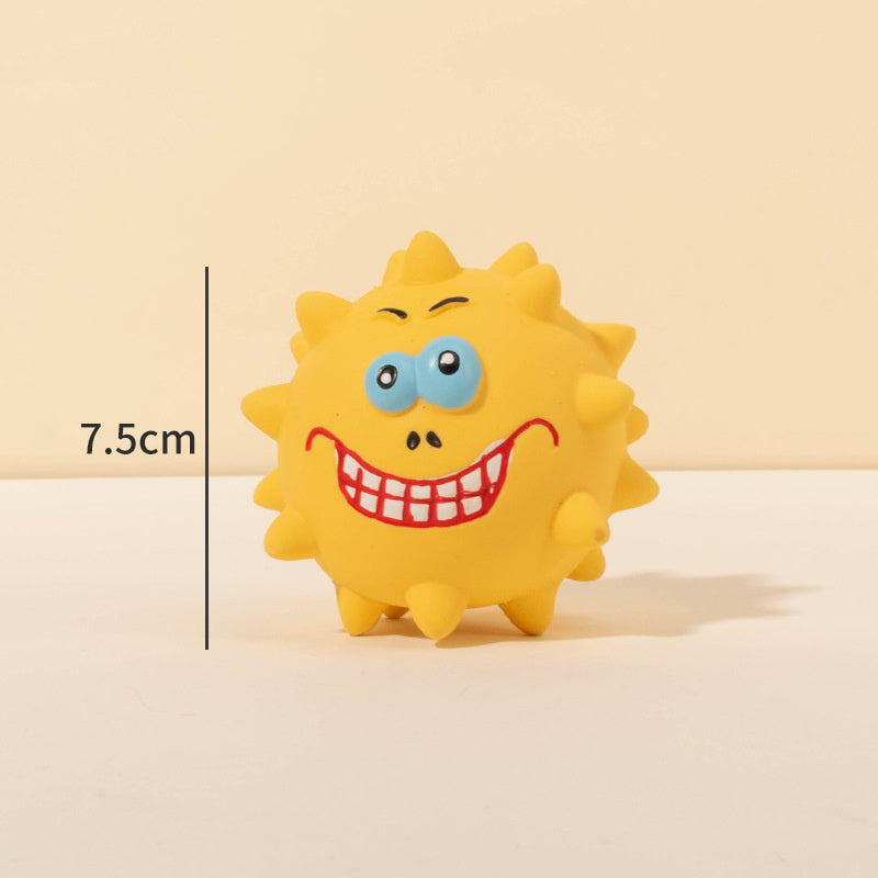 Natural Latex Rubber Squeaky Ball Toy