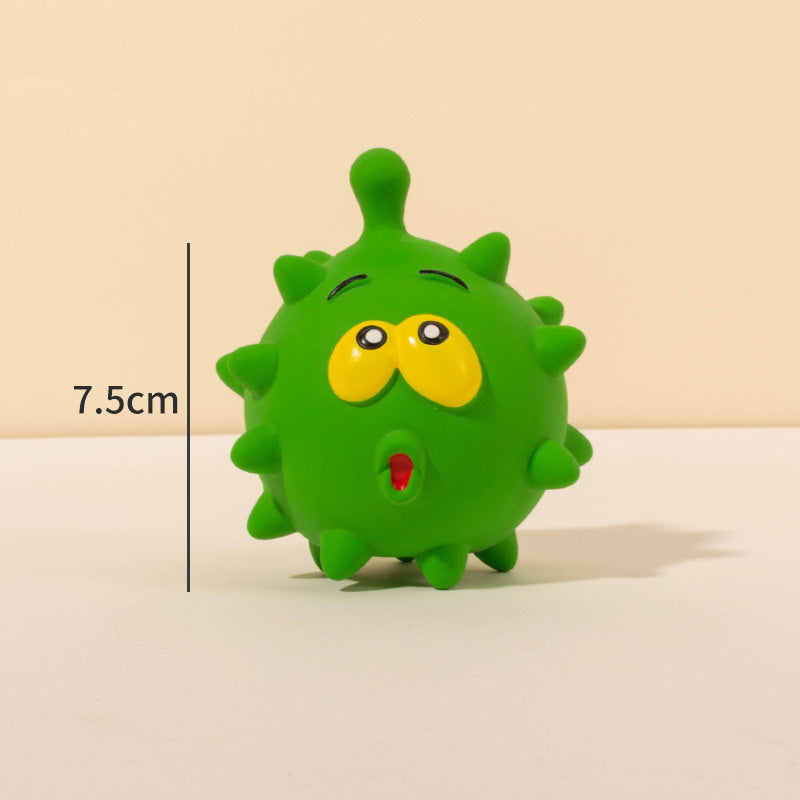 Natural Latex Rubber Squeaky Ball Toy