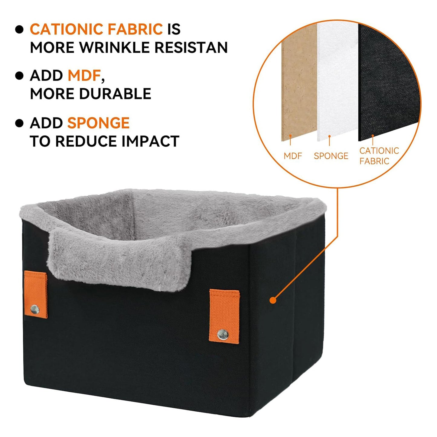 Portable Booster Seat With Clip-On Safety Leash