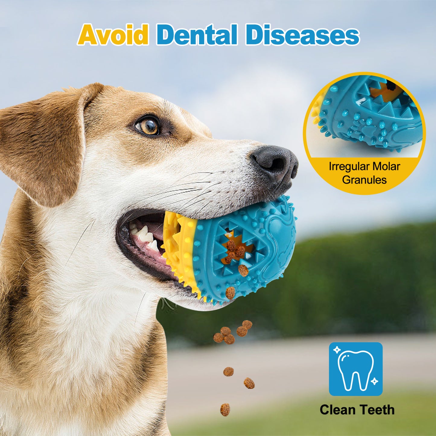 Dog Chew Grinding Teeth Sound Ball Toy