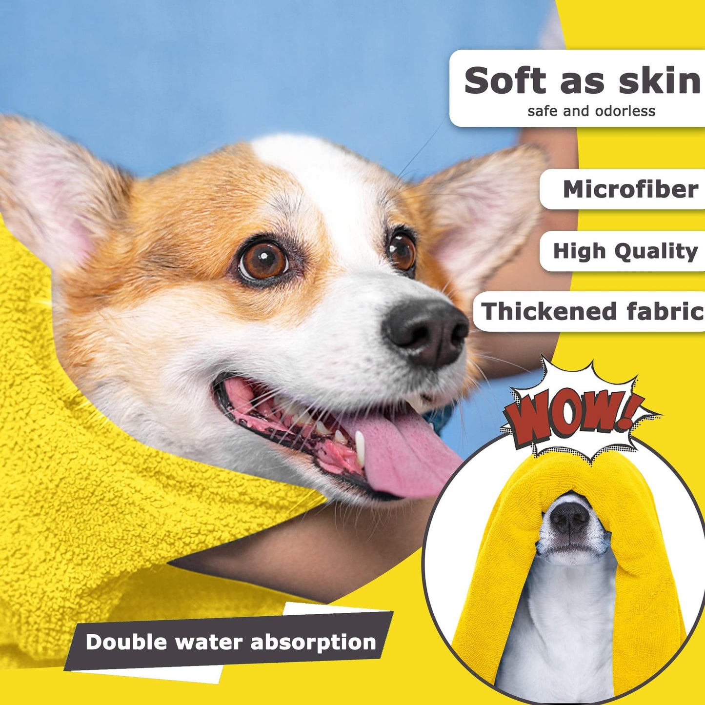 Super Absorbent Microfiber Pet Towel