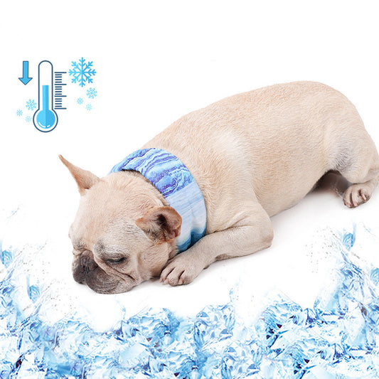 Outdoor Heat Relief Pet Cooling Ice Scarf