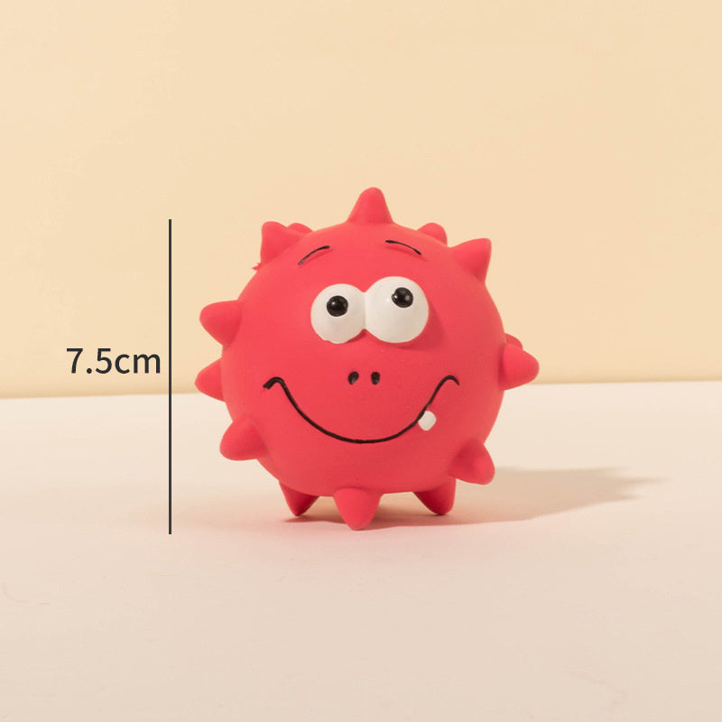 Natural Latex Rubber Squeaky Ball Toy